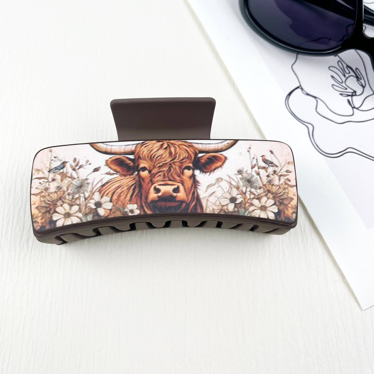 Highland Cow Hairclip: 4pcs-set