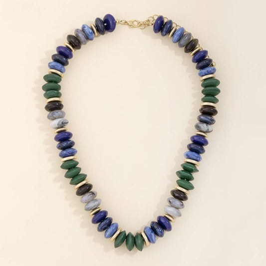 Chunky Rondelle Bead Necklace