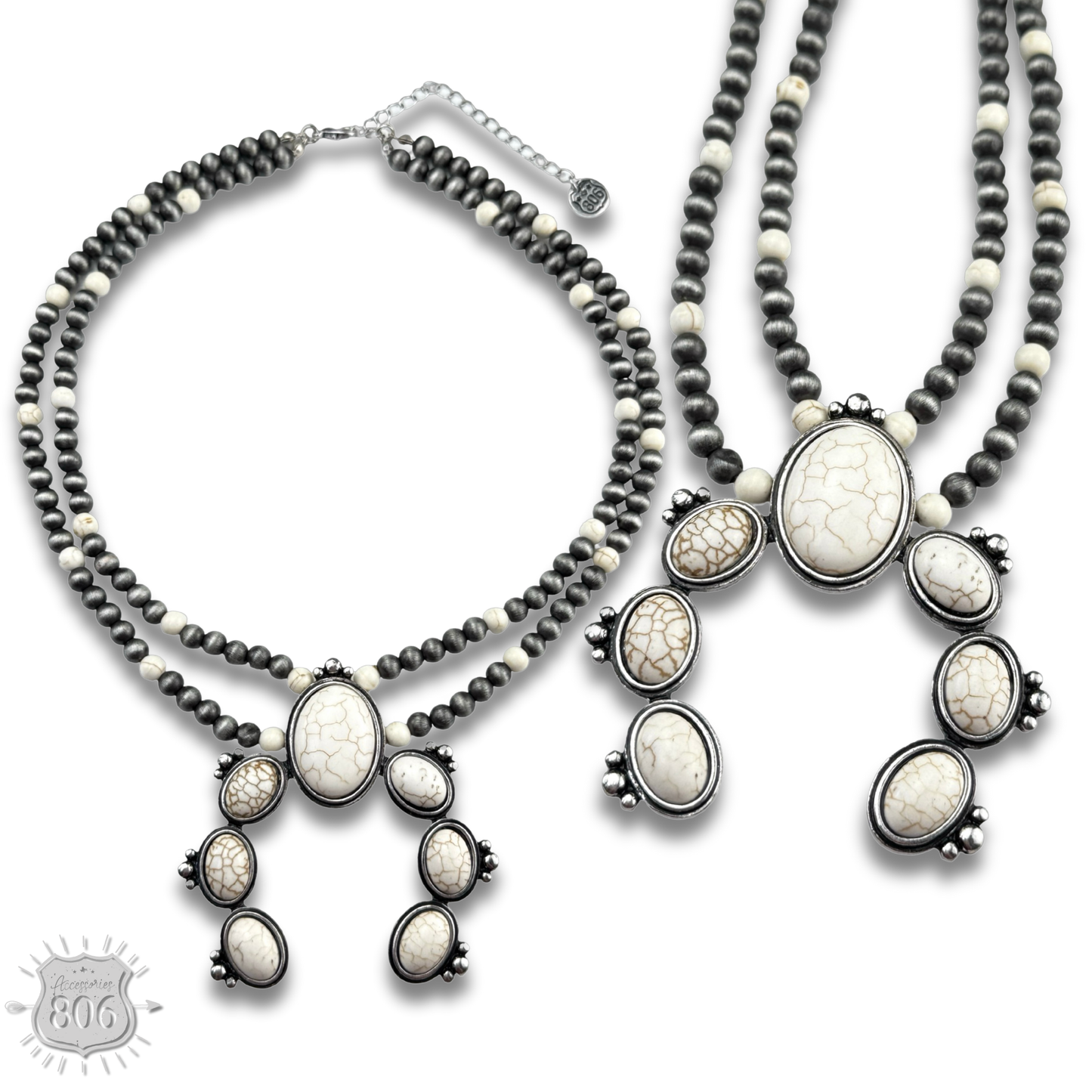 Western squash Naja pendant necklace