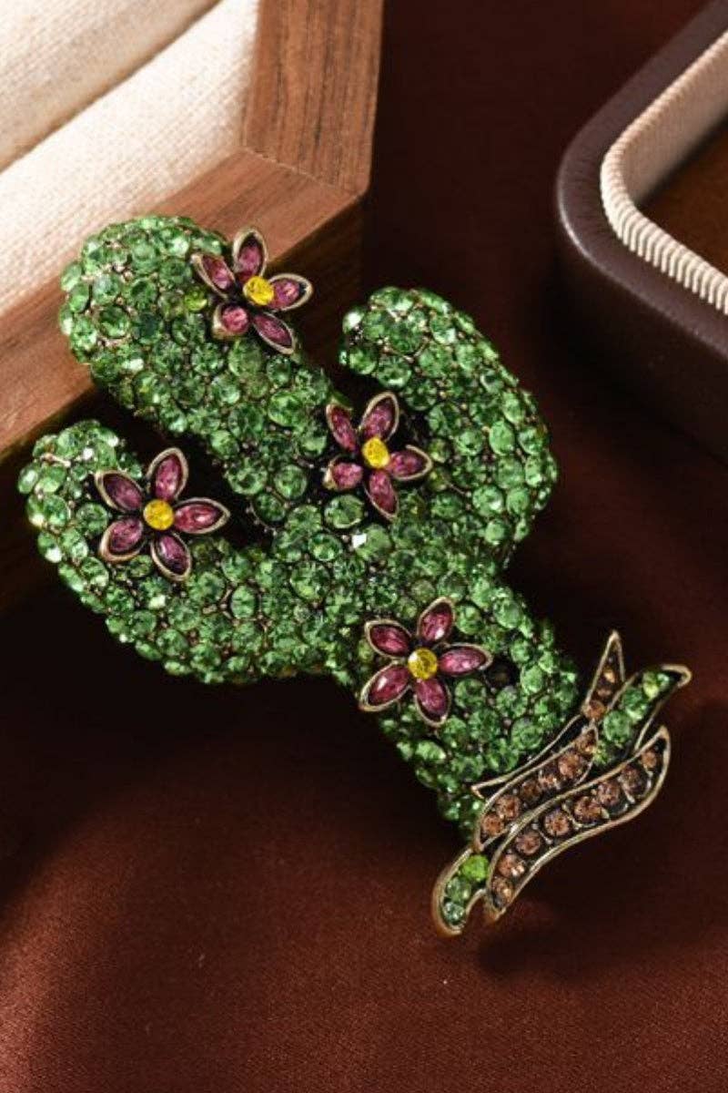 Cactus Flower Brooch