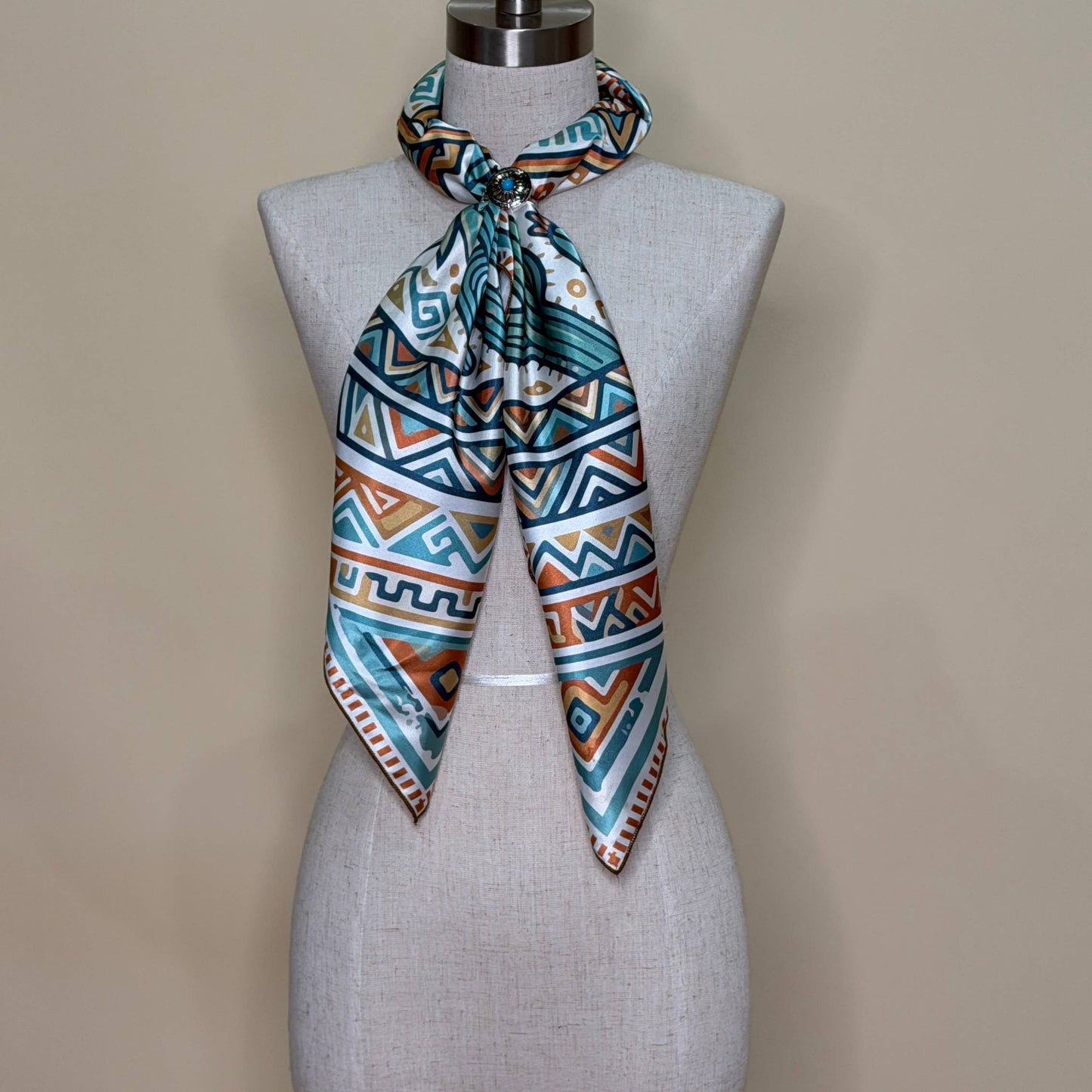 AZTEC CACTI SILK WILD RAG
