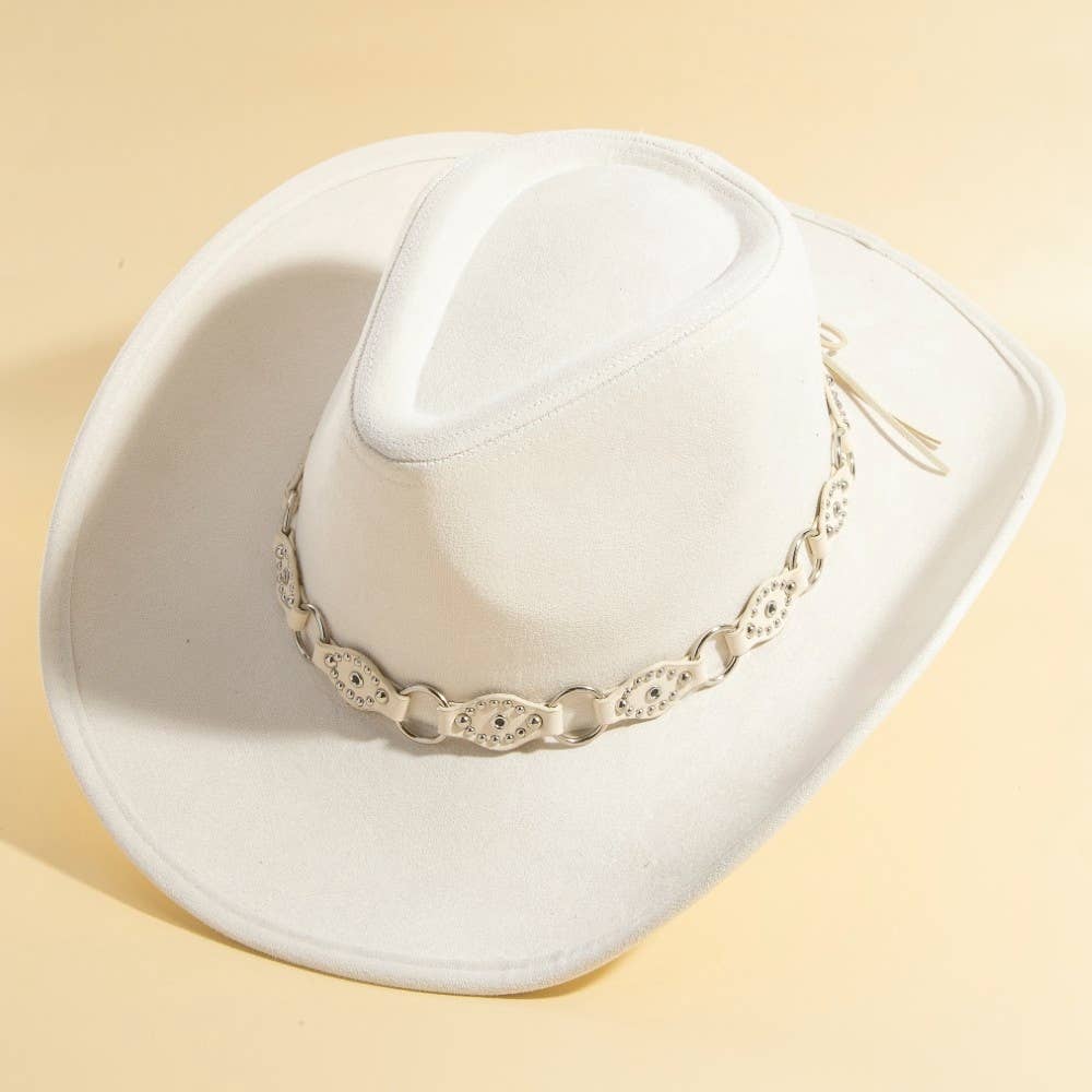 Chain Strap Cowboy Hat