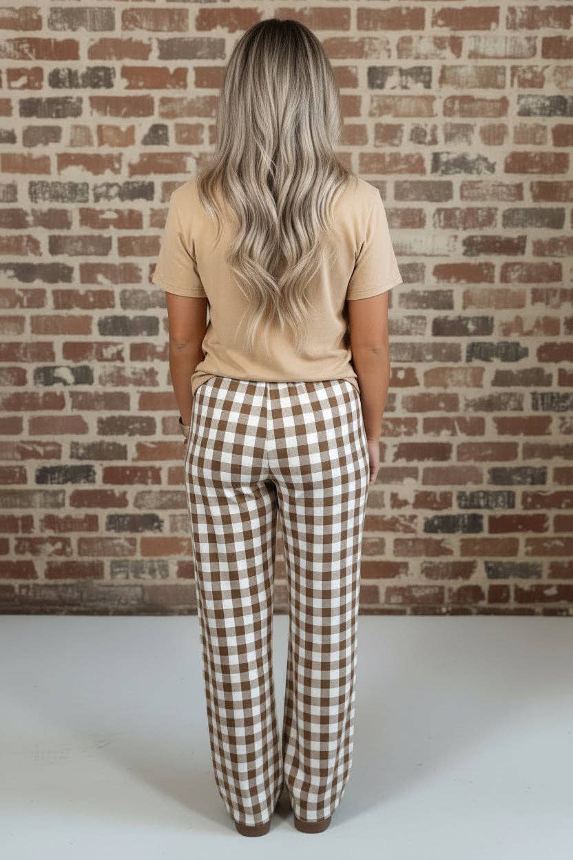 Gingham Plaid Pants
