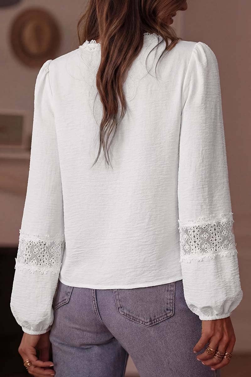 Floral Guipure Lace Blouse
