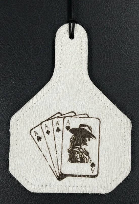 Hand of Cards Cowhide Freshener 