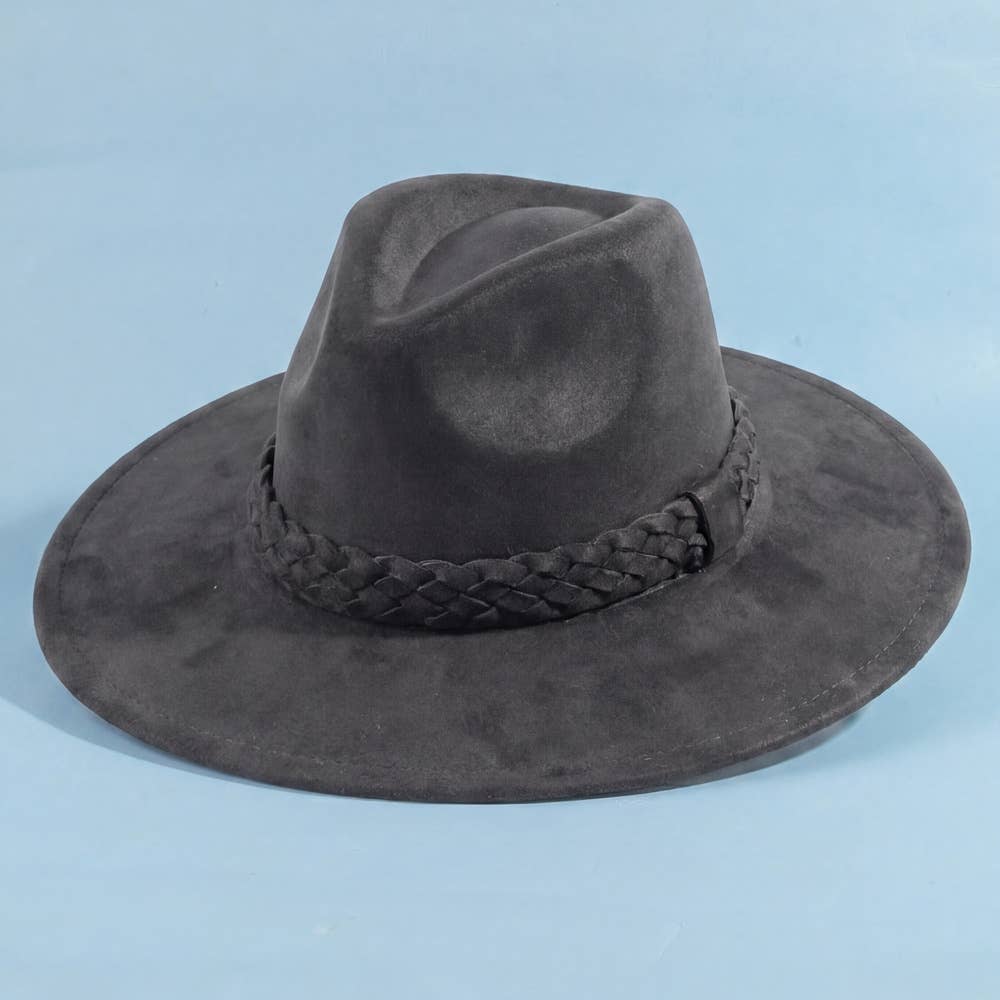 Wide Brim Hat: Black