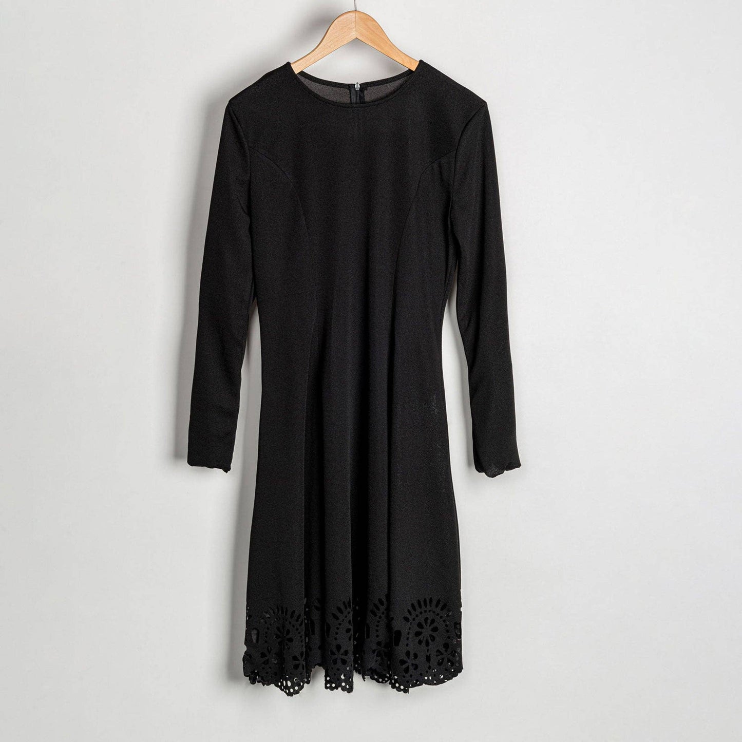 Scallop Edge Midi Dress