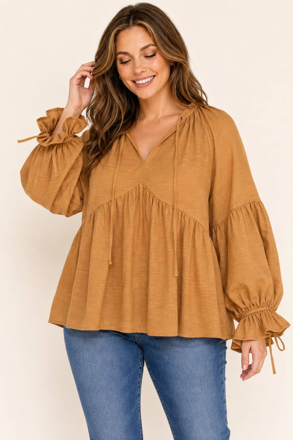 Curvy Babydoll Blouse