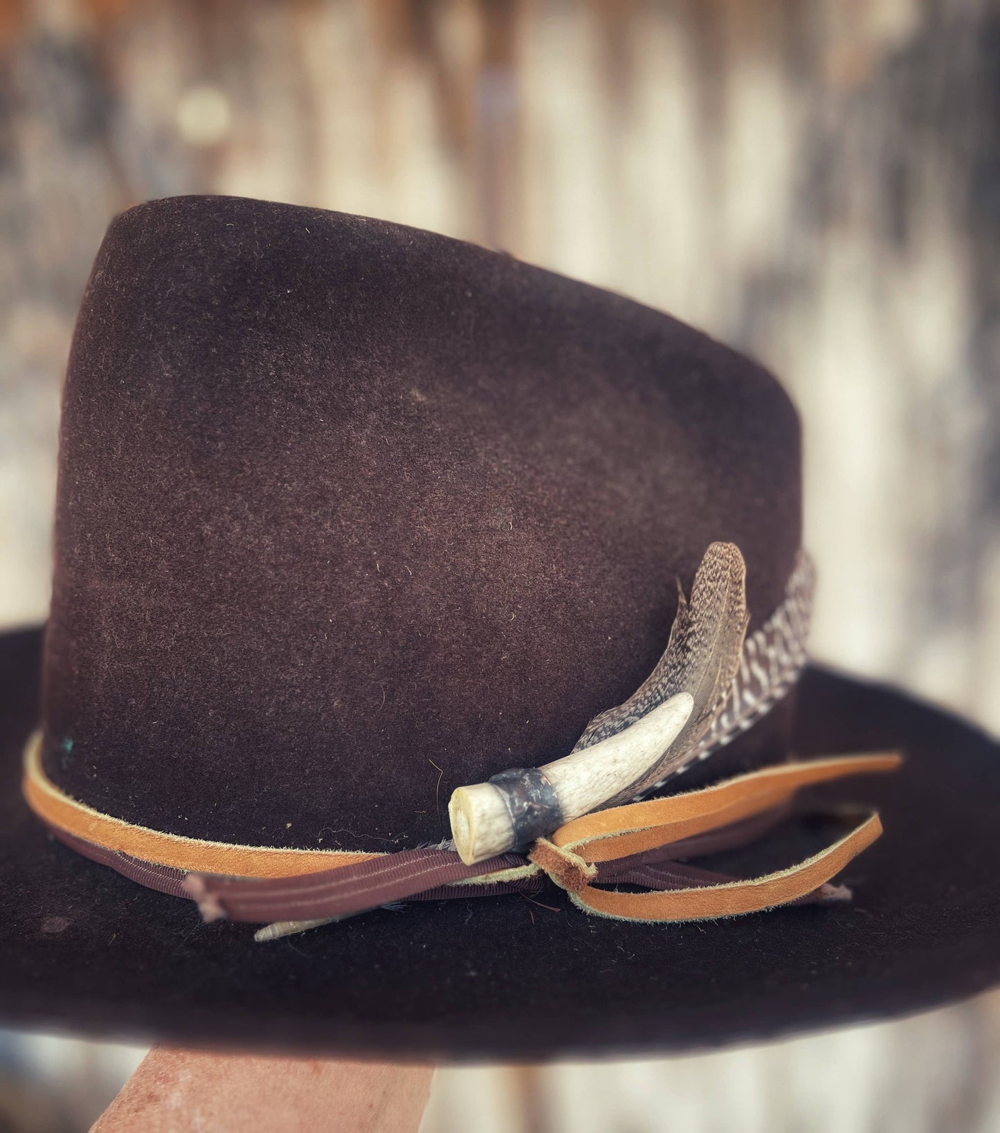 Wild Elk Antler Soldered Hat Pin
