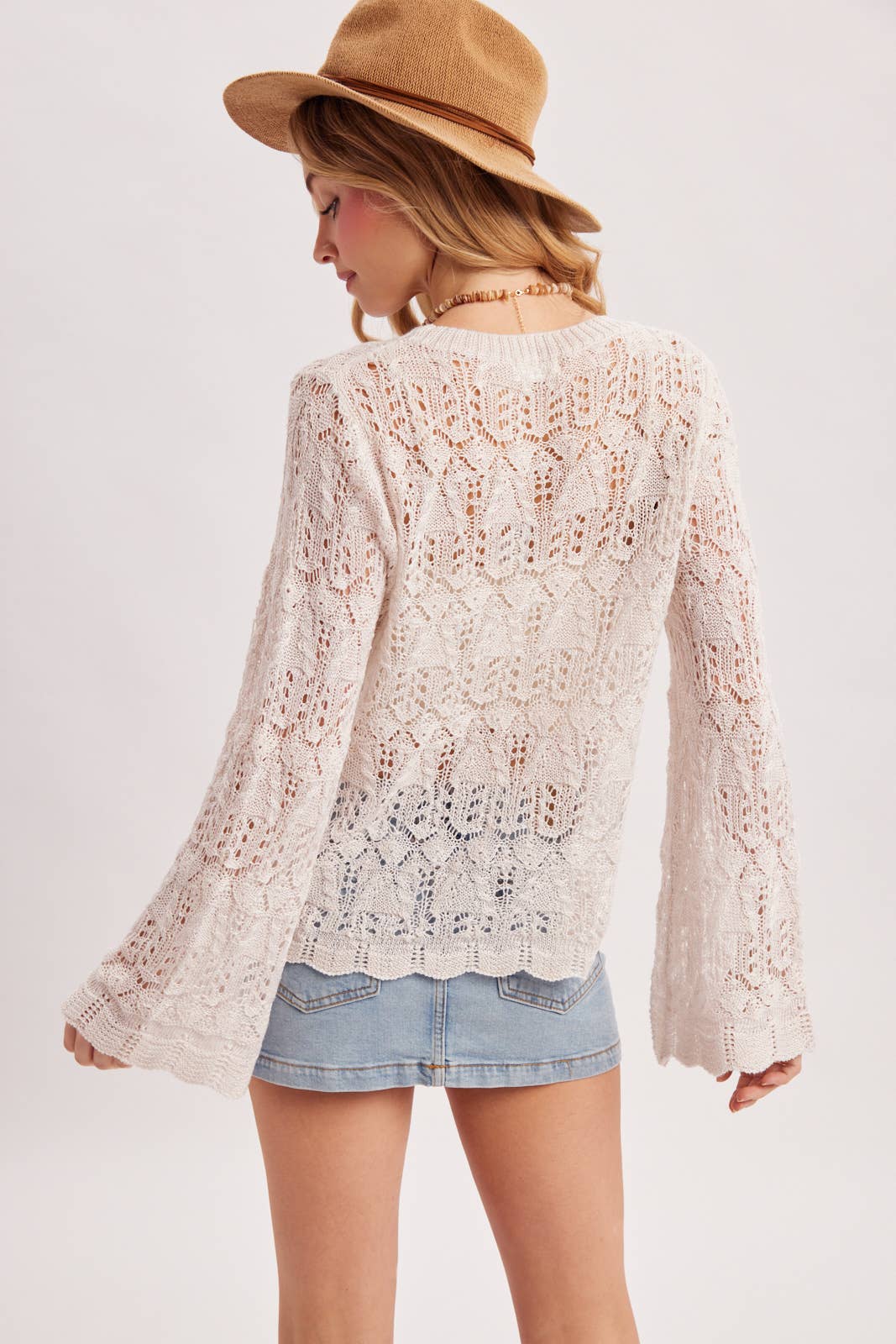 BOHO OPEN KNIT TOP