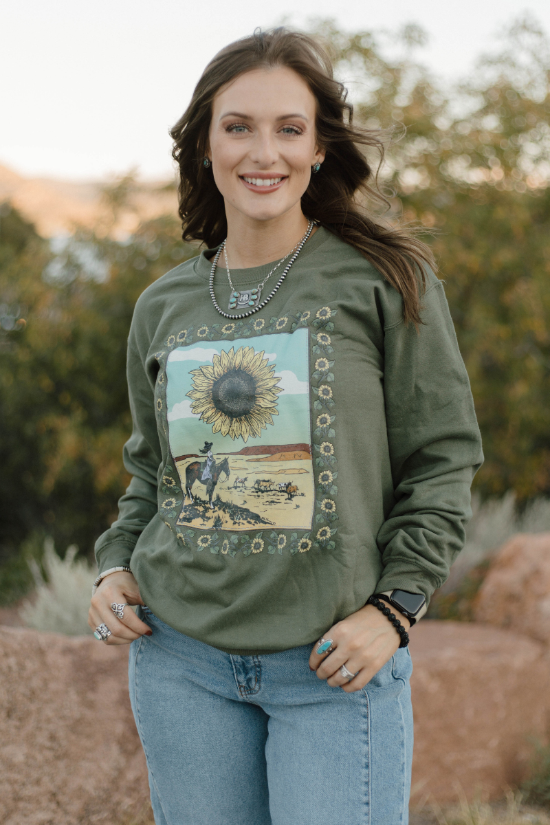 Sunflowers Crewneck