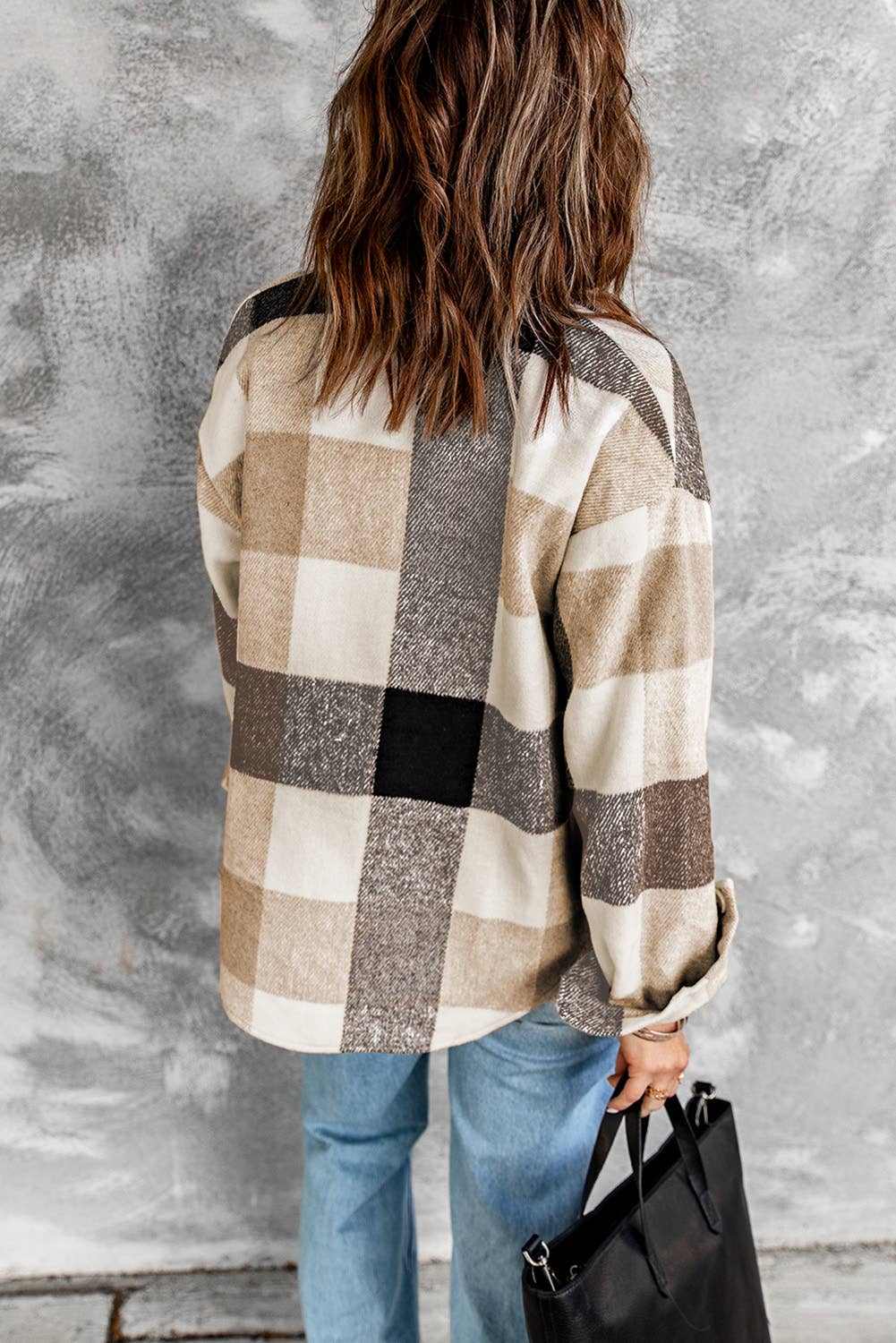 Plaid Long Sleeve Jacket
