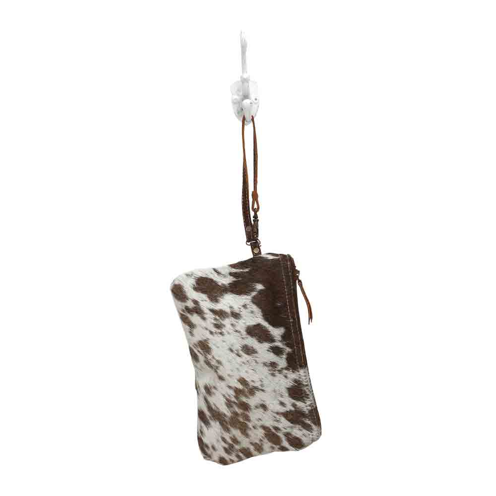 White & Brown Hairon Small Bag