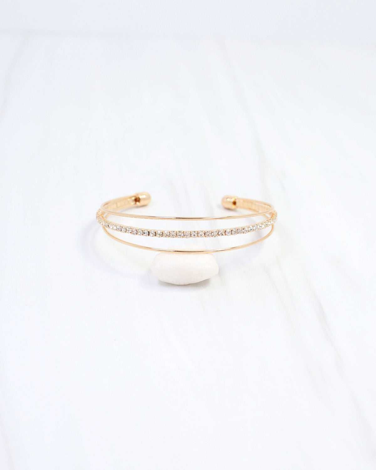 Lena CZ Cuff Bracelet