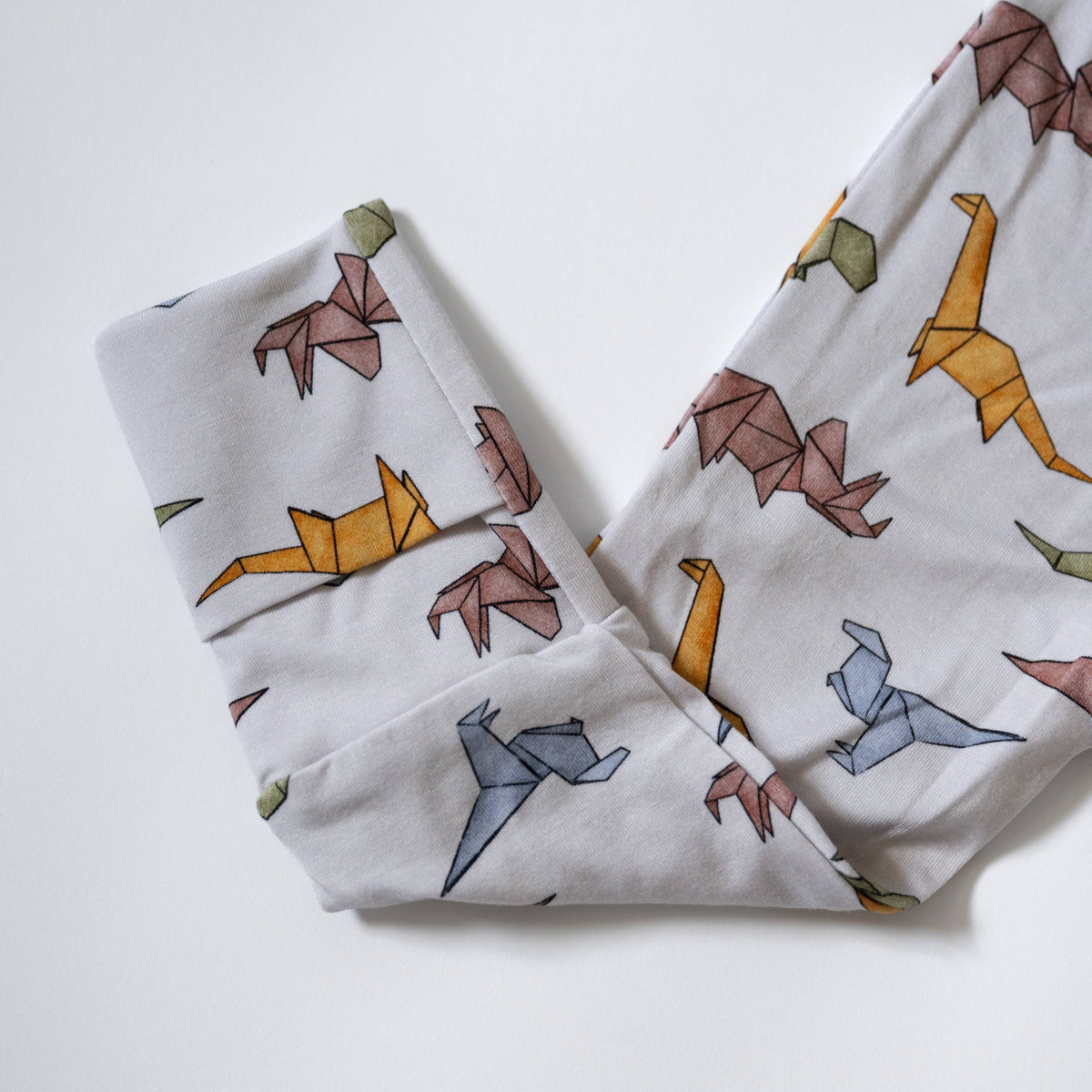 Lyocell Zip Footie Sleeper: Papersaurus Rex