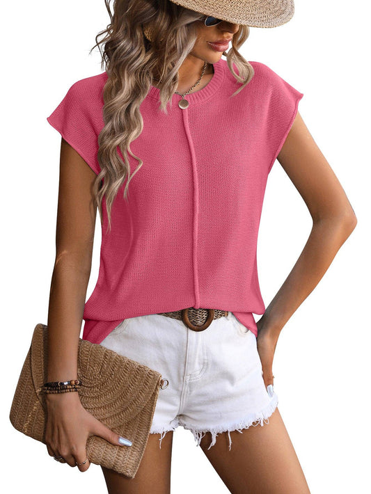 Knitted Chunky Needle Casual Sweater