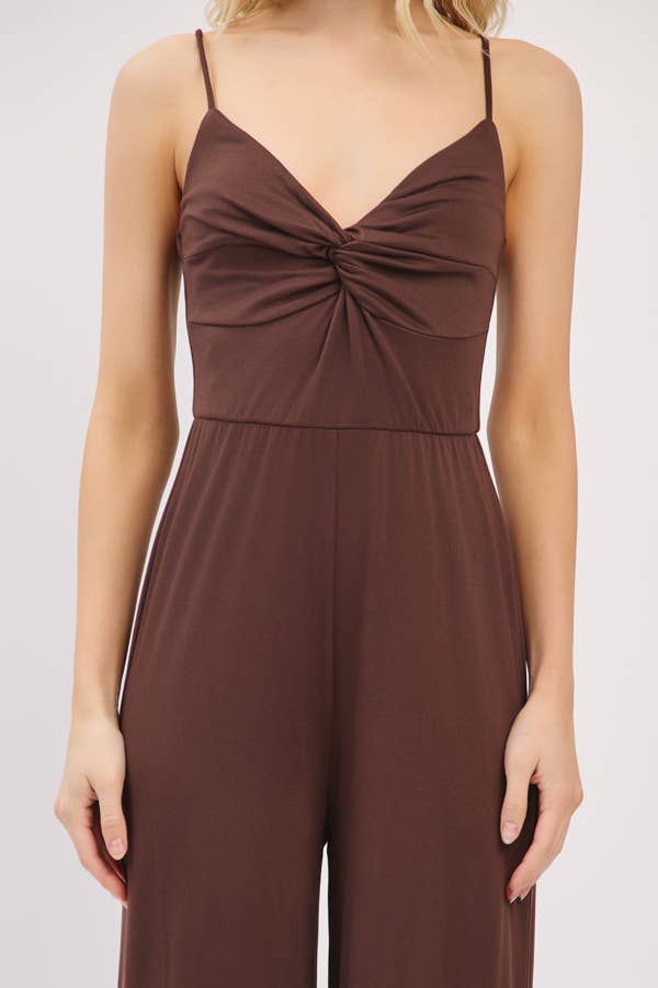 TWISTED DETAIL PALAZZO JUMPSUIT