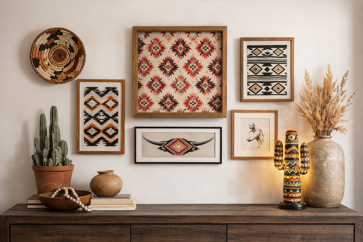 Aztec 8x8 Box Framed Art