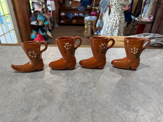 Handcrafted Boot Shot Glasses