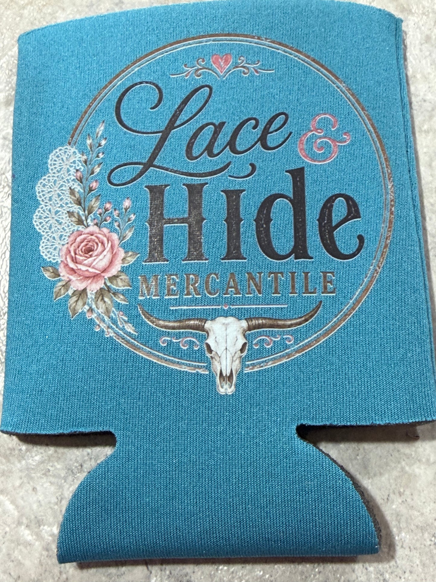 Lace & Hide Can Koozie