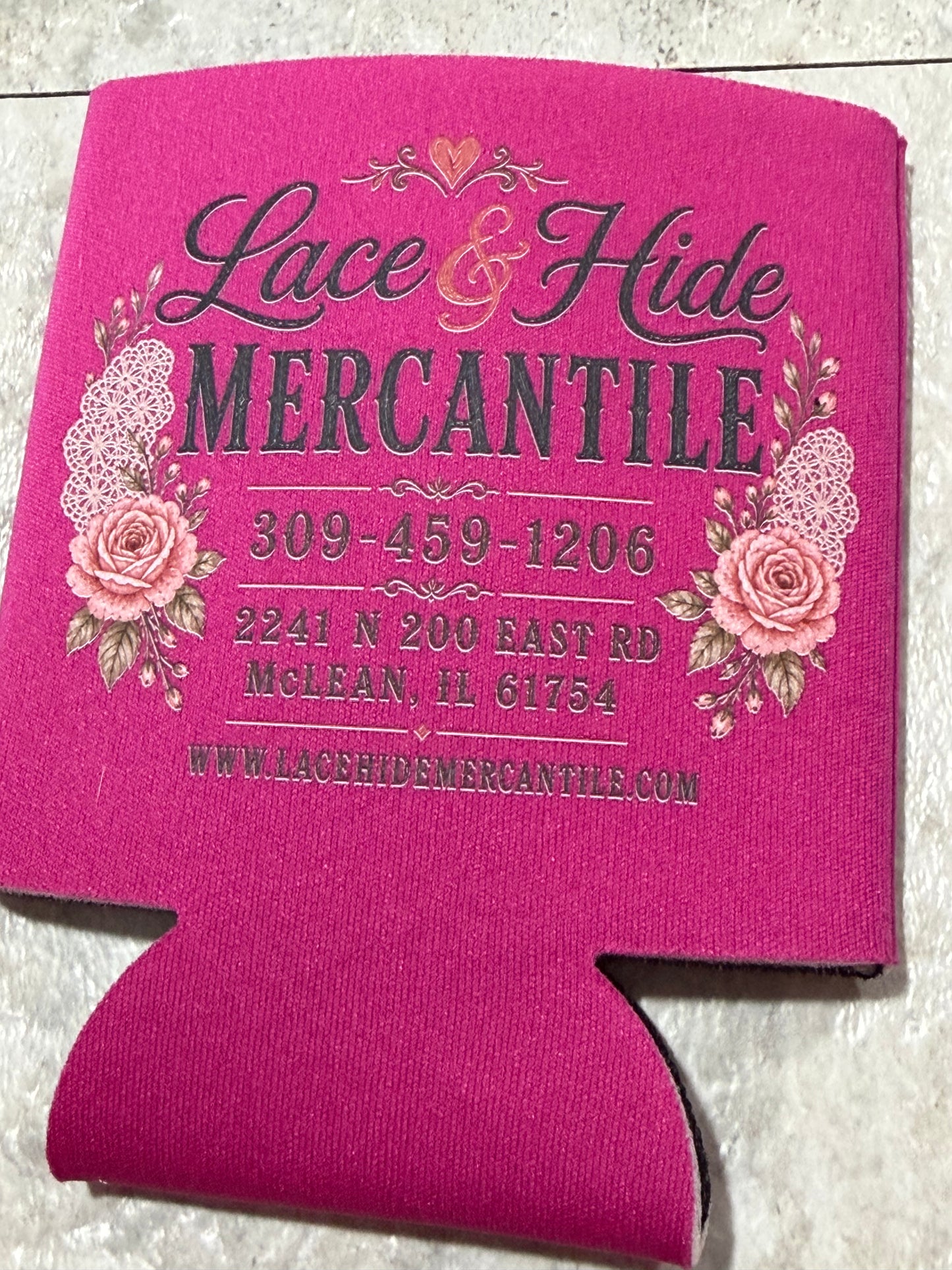 Lace & Hide Can Koozie