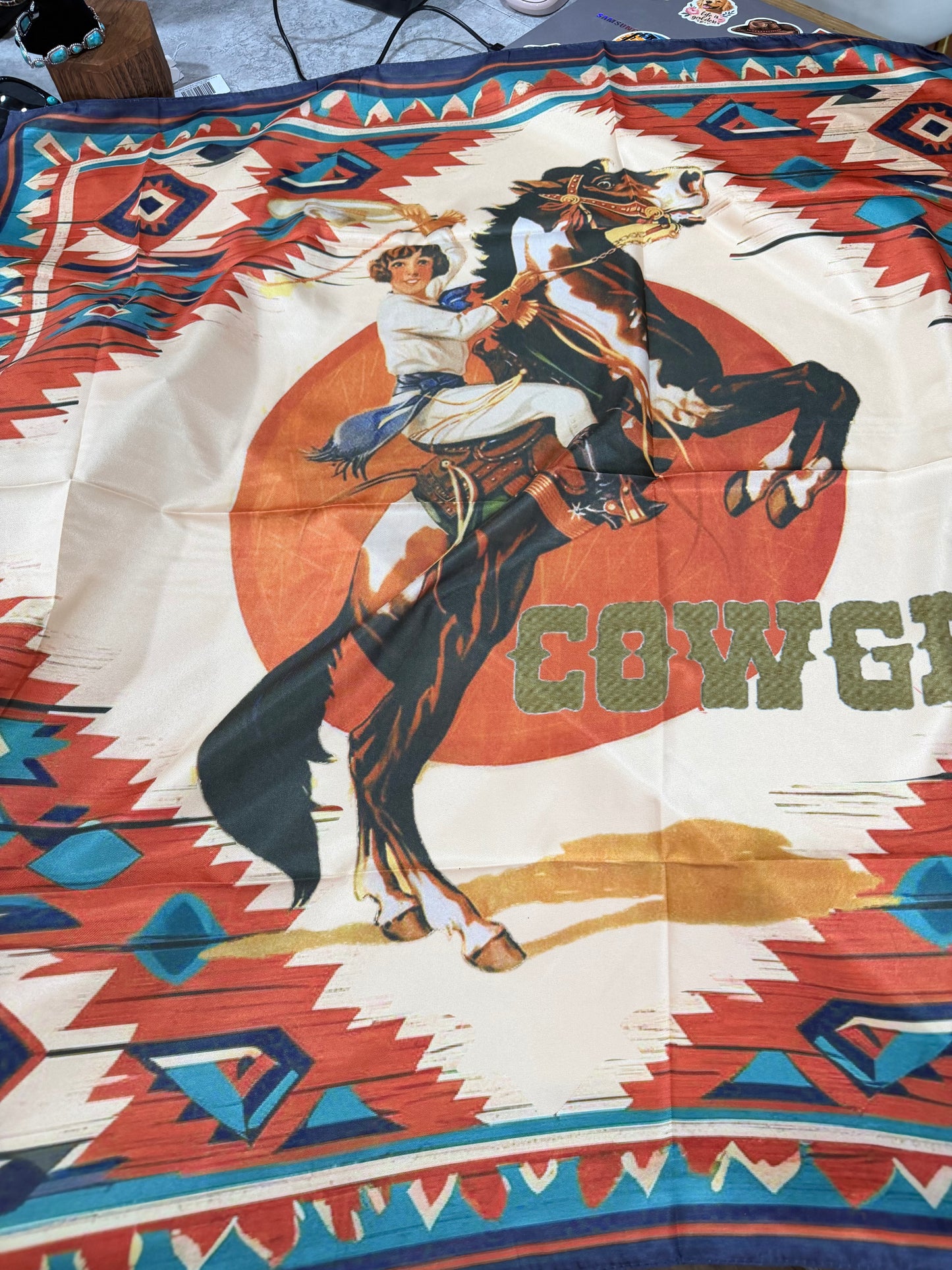 Vintage Cowgirl Wild Rag