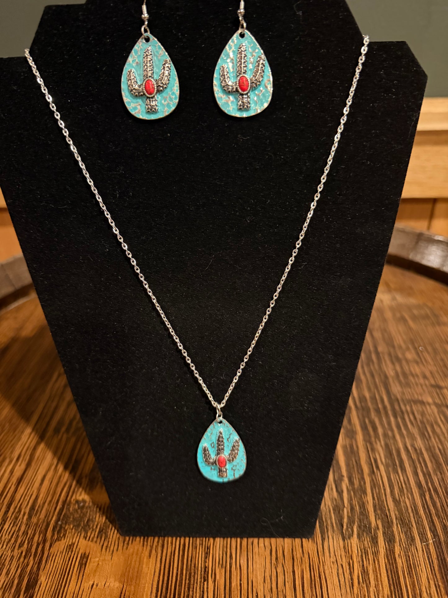 Turquoise Cactus Set