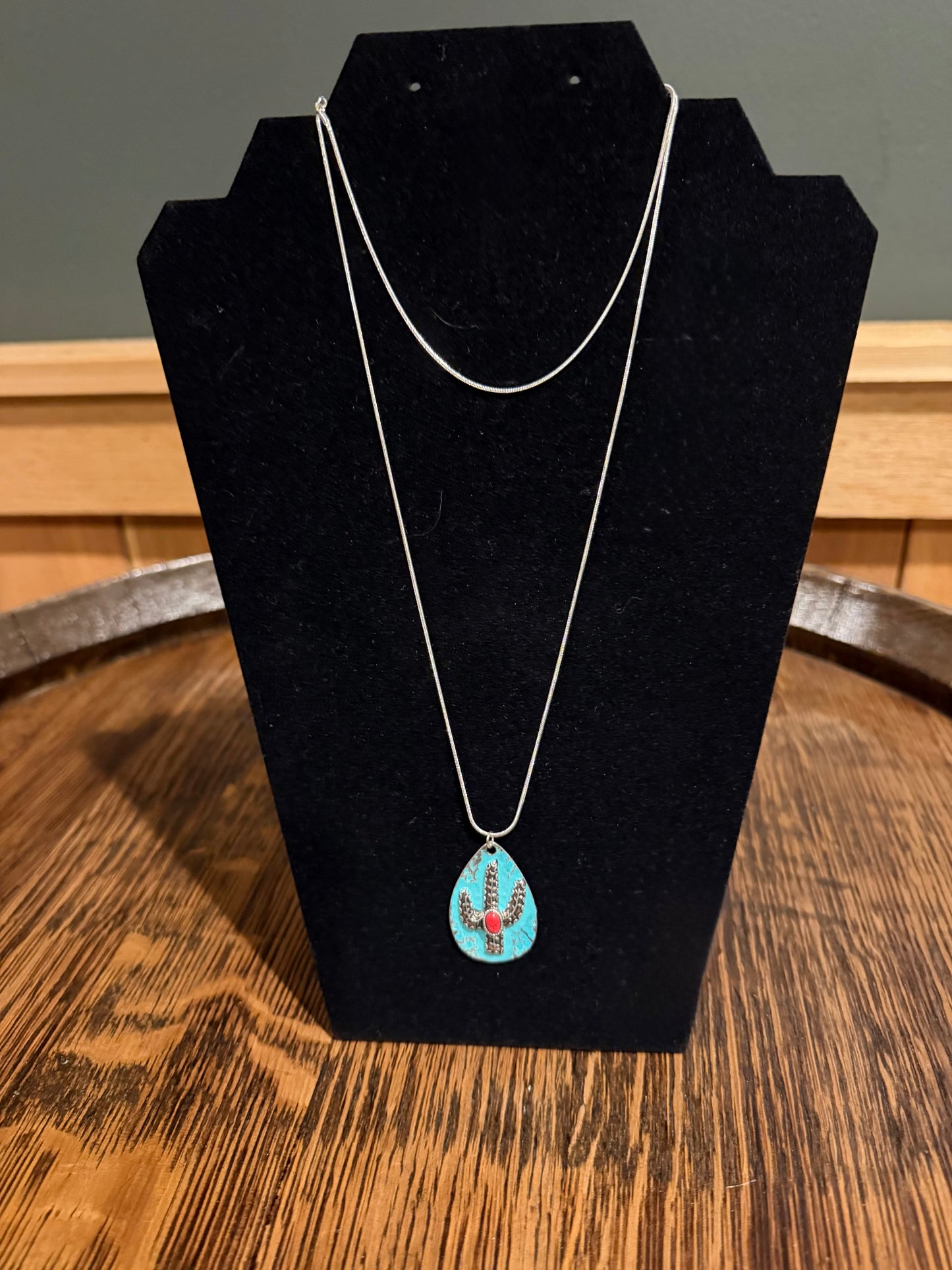 Turquoise Cactus Necklace