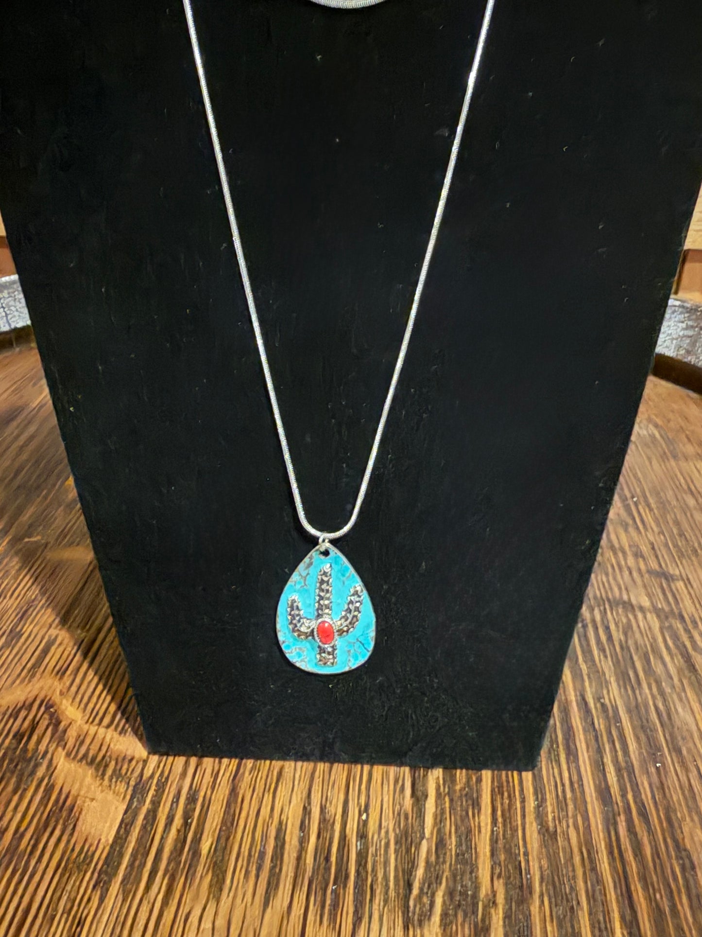 Turquoise Cactus Necklace