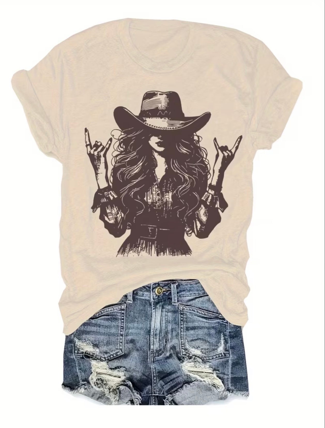 Rock N Roll Cowgirl Tee