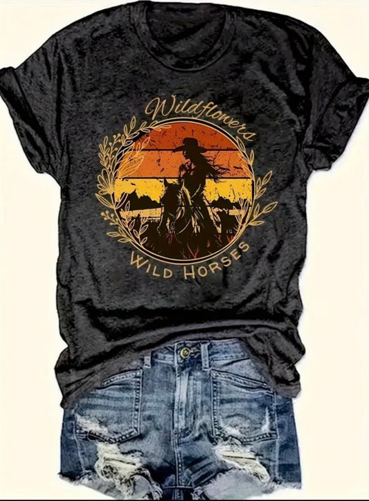Wildflowers & Wild Horses Tee