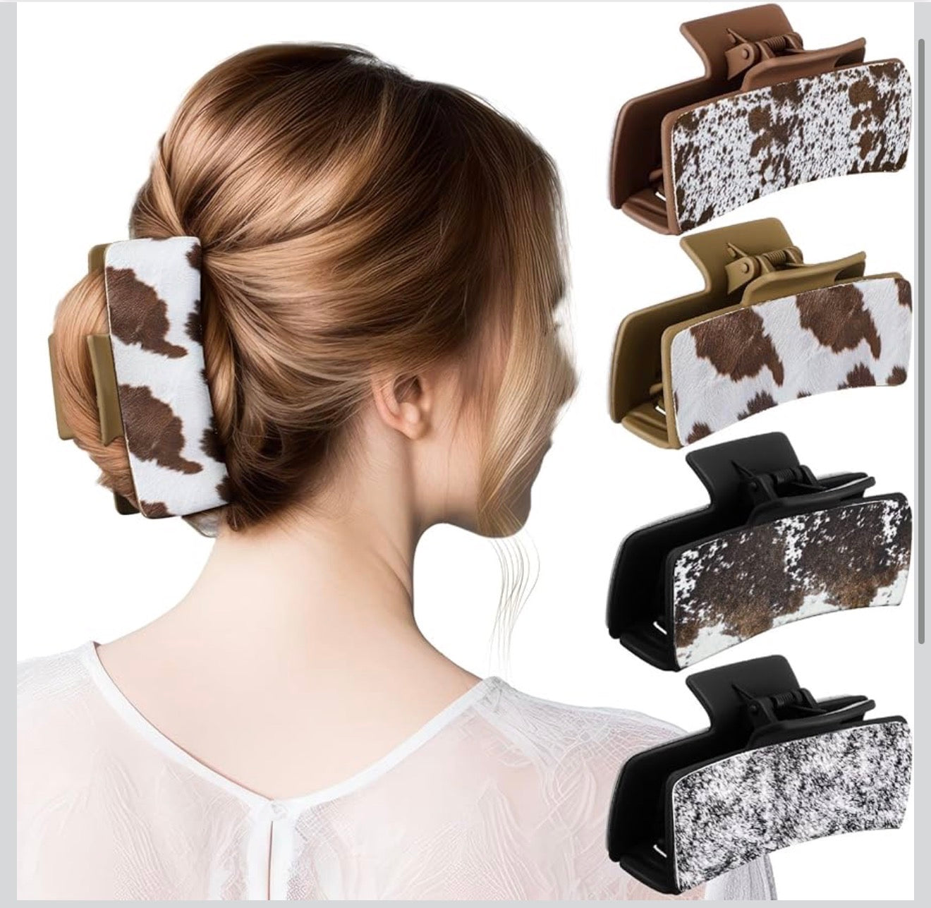 Hair on Hide Hair Claw Clip