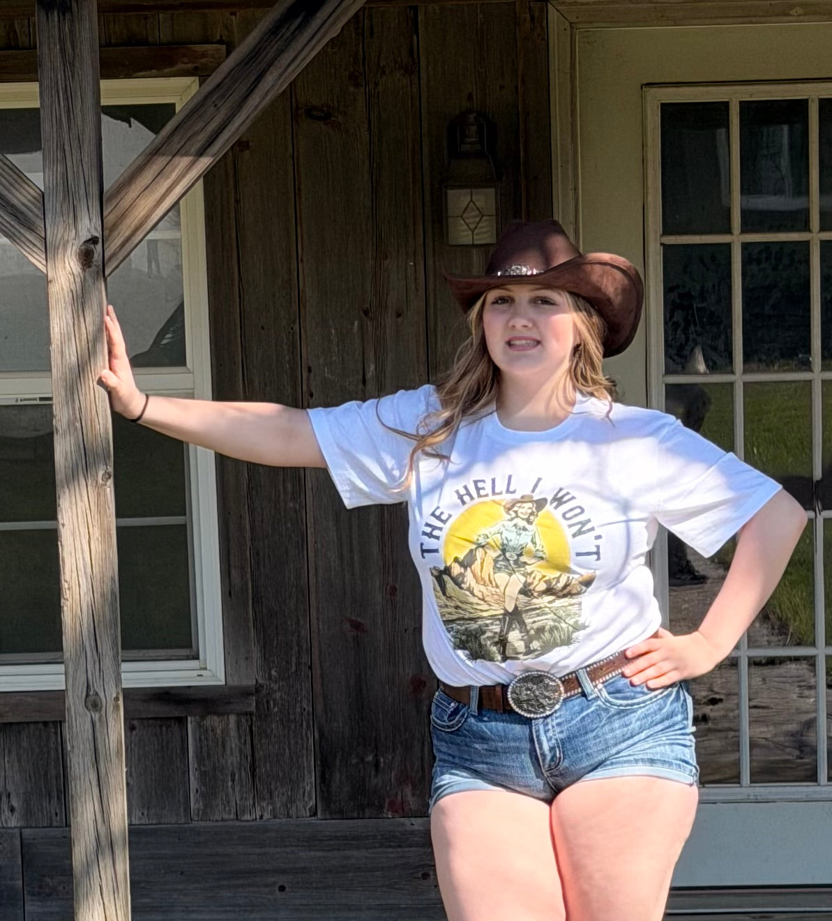 Western Cowgirl Vintage Styled Tee