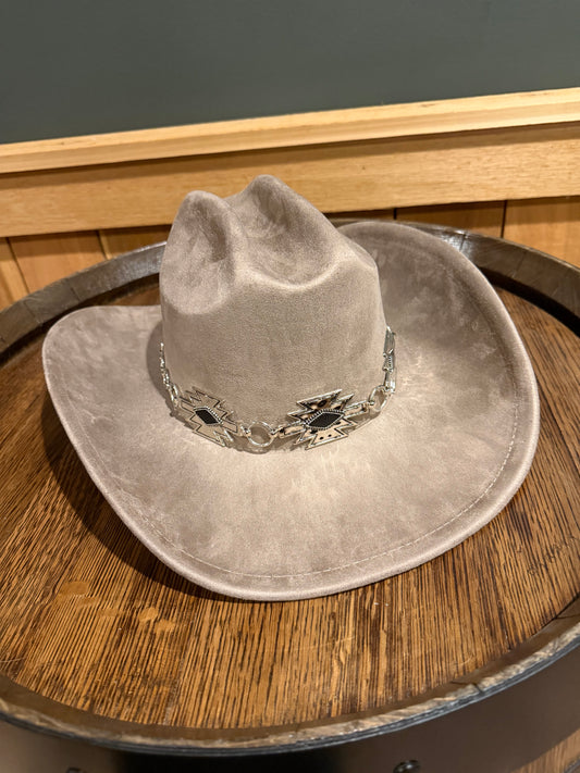 Tan Suede Cowboy Hat