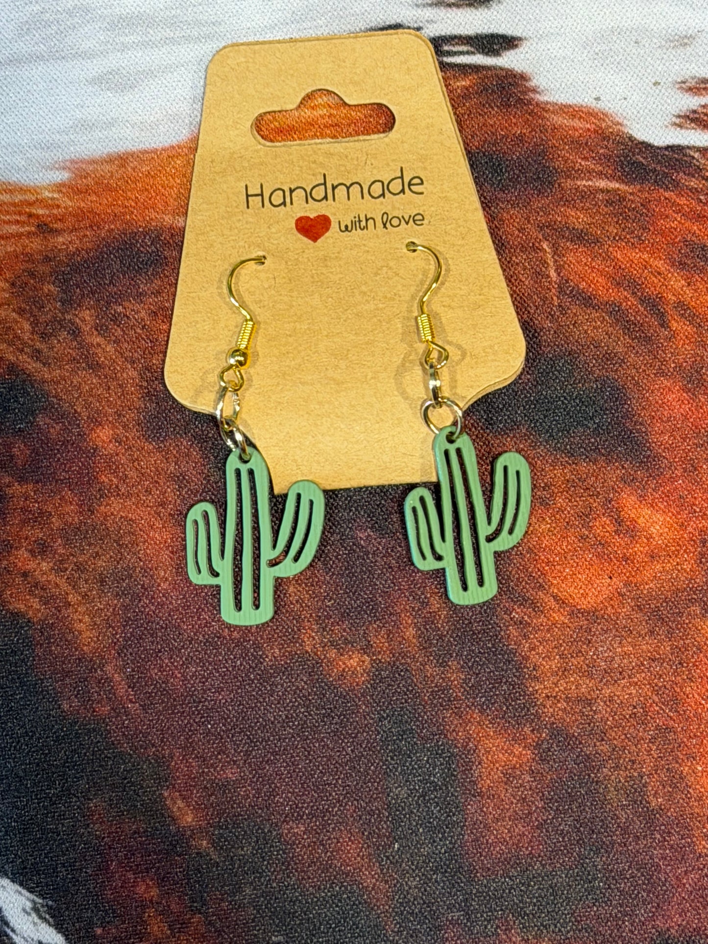 Polymer Cactus Earrings