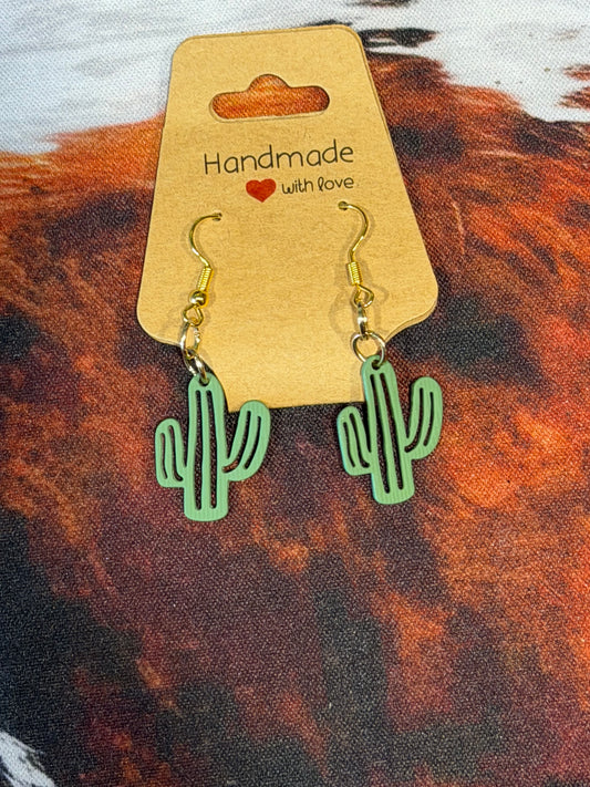 Polymer Cactus Earrings
