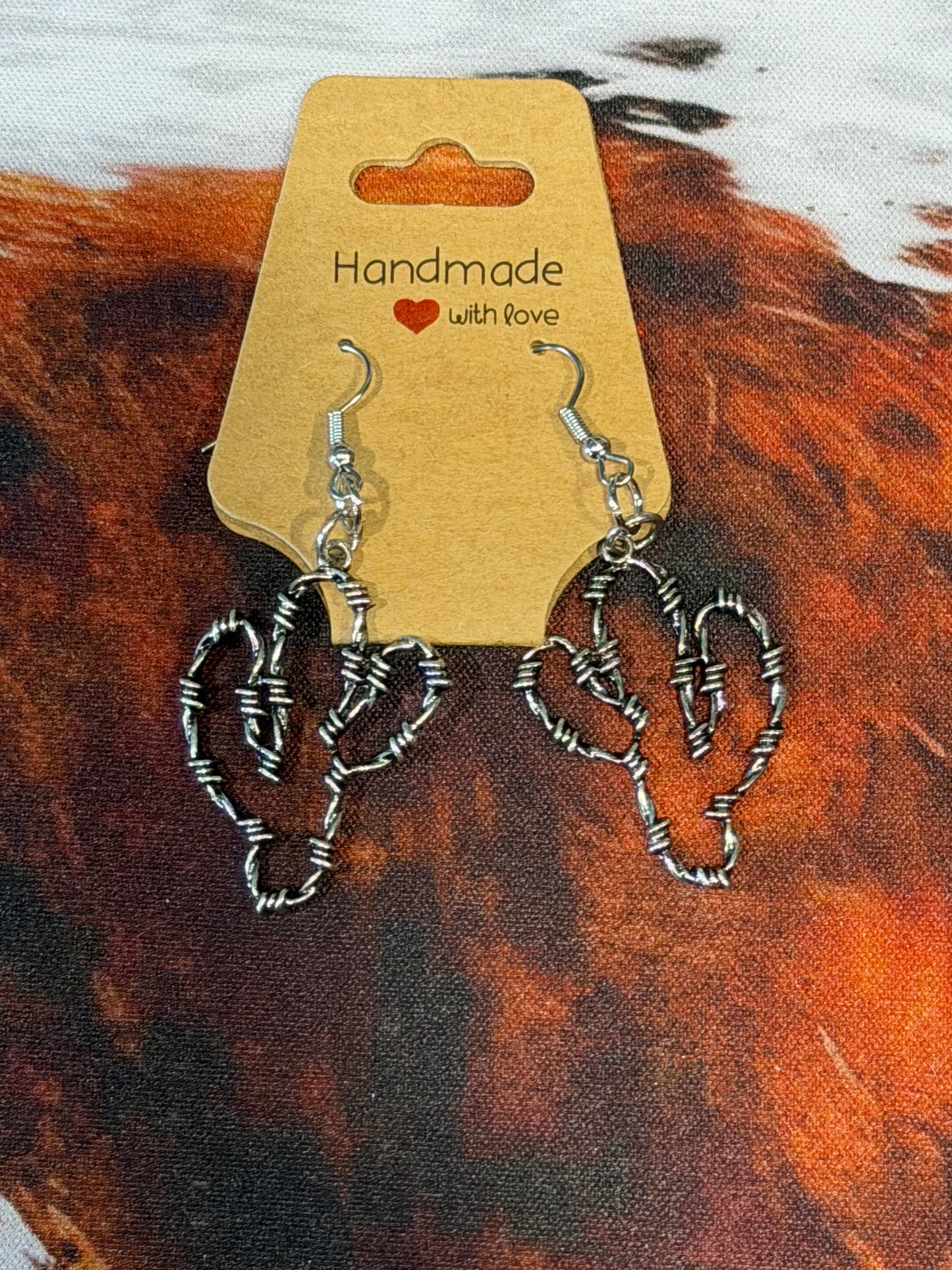 Barbed Wire Cactus Earrings