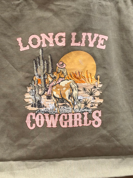 Long Live Cowgirls Canvas Bag