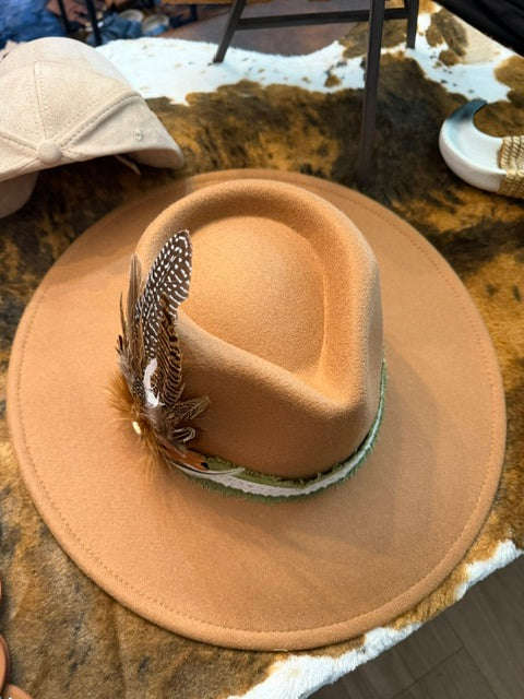 Custom Fedora Feather Hat