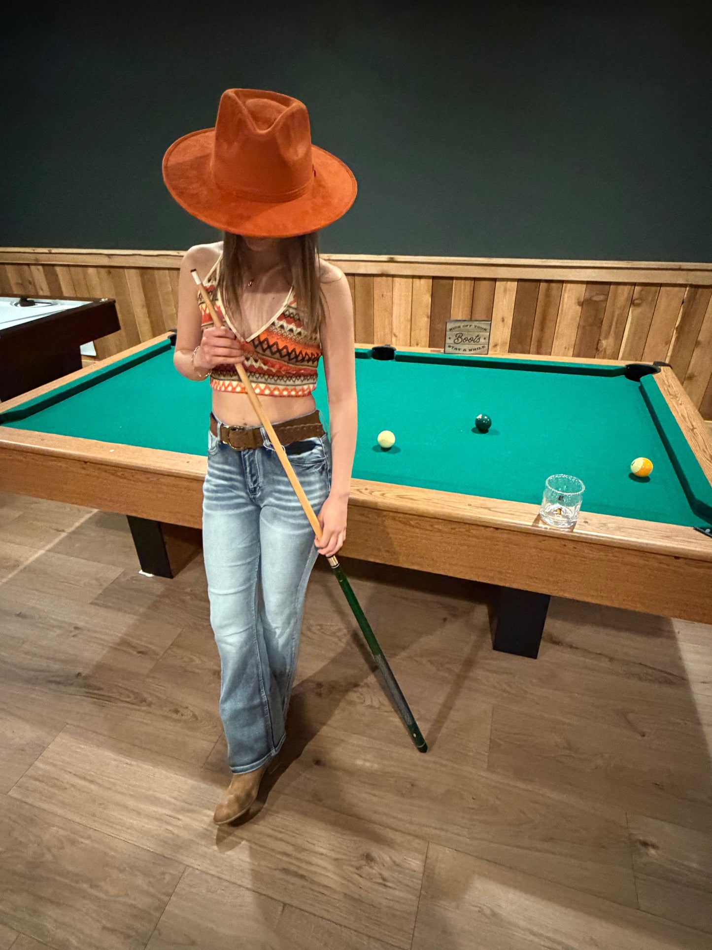 Embroidered Acid Washed Bootcut Jeans