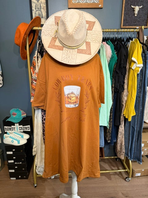 Cowboy Tears Social Club T-shirt Dress