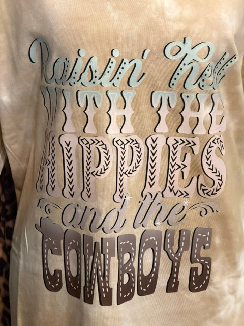 Raising Hell with the Hippies and the Cowboys T-shirt Dress