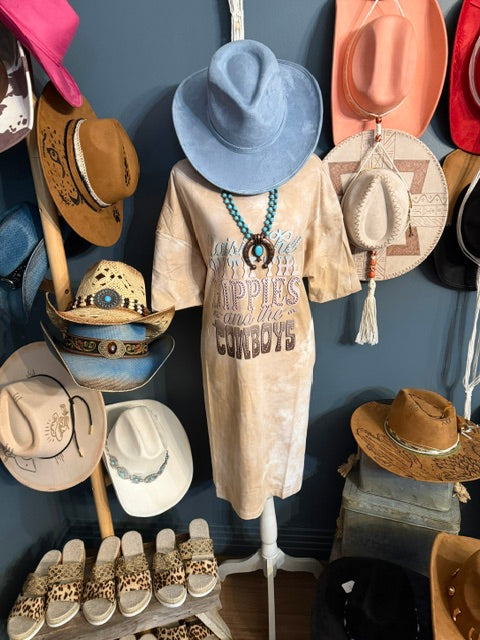 Raising Hell with the Hippies and the Cowboys T-shirt Dress