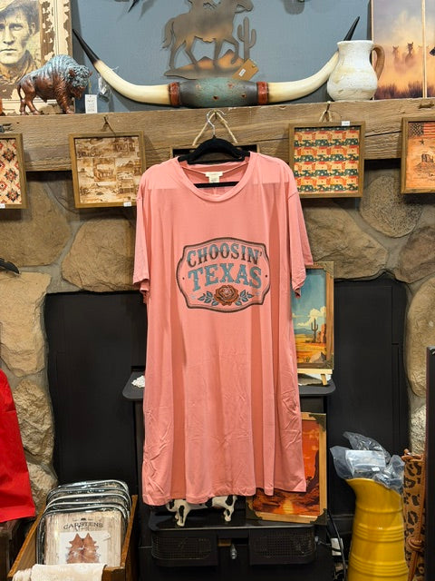 Choosin' Texas T-shirt Dress