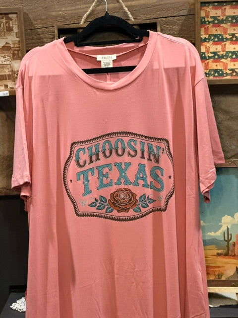 Choosin' Texas T-shirt Dress