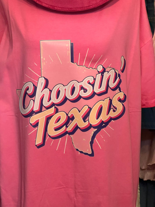 Choosin' Texas T-shirt Dress