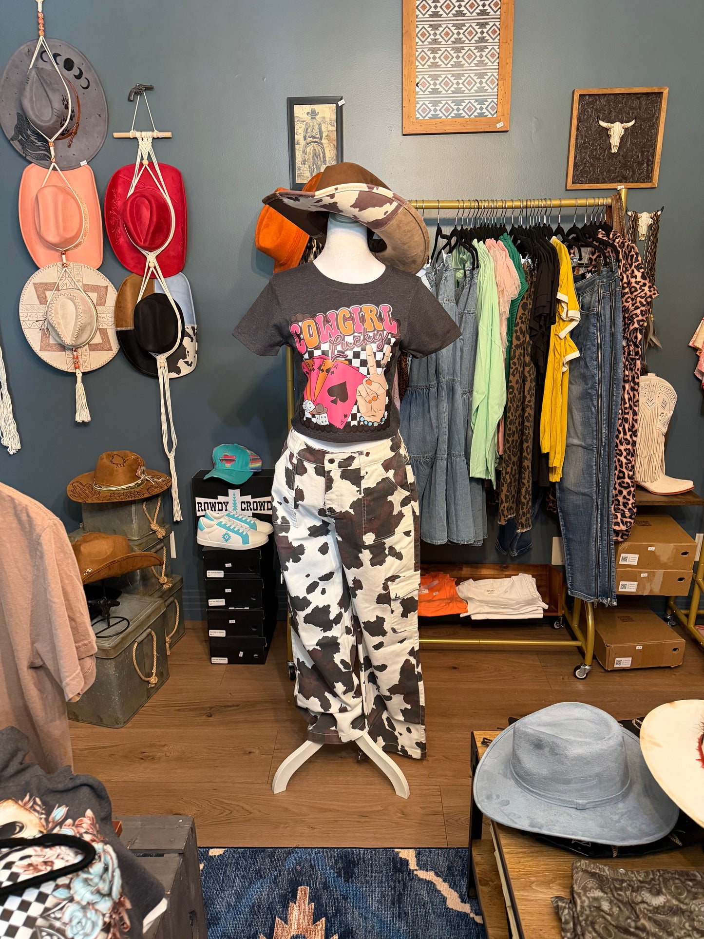 Cowgirl Lucky Cropped Tee