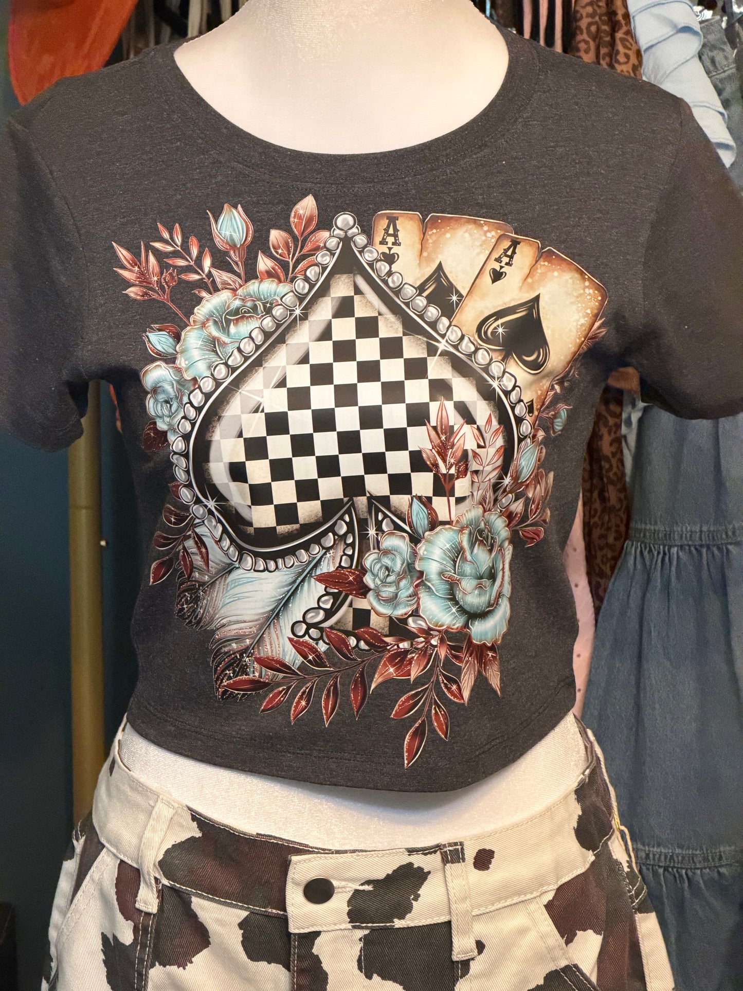 Ace of Spades Cropped Tee