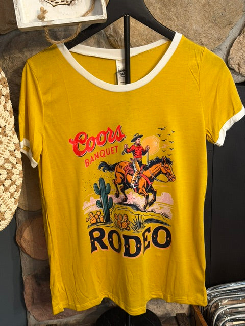 Coor's Banquet Rodeo Ringer Tee