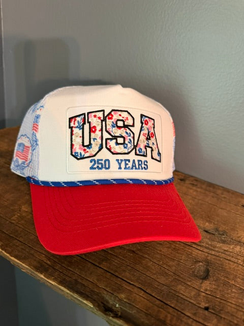 USA 250 Years Trucker Hat